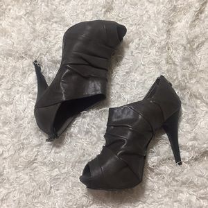 Simply Vera Vera Wang Peep Toe Platform Booties